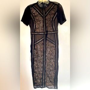 🆕 BARDOT Black Elsie Lace Dress, size 6